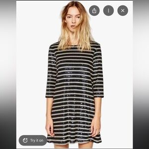 NWT Zara Mini Striped Dress